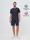 Мужской костюм с шортами / Олени