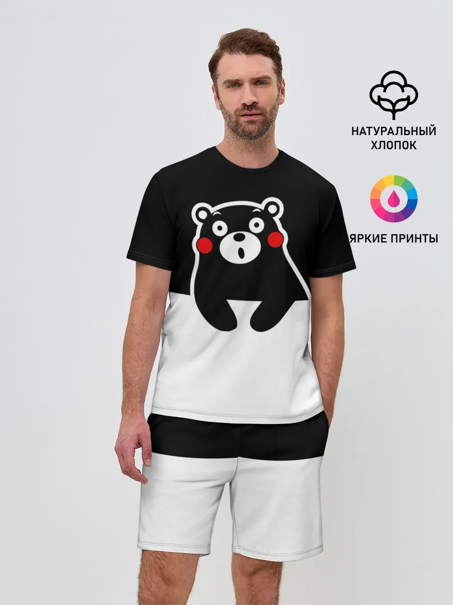 Мужской костюм с шортами / Kumamon повис