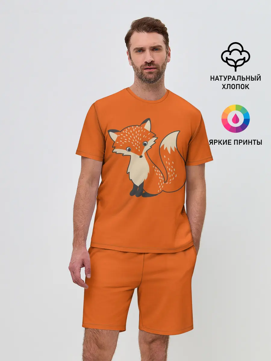 Мужской костюм с шортами / Лисичка