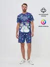 Мужской костюм с шортами / Снеговики