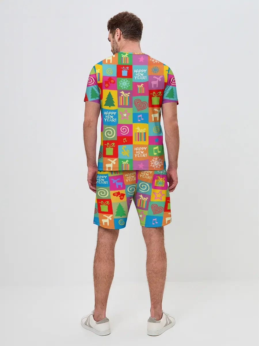Мужской костюм с шортами / Новогодний коллаж