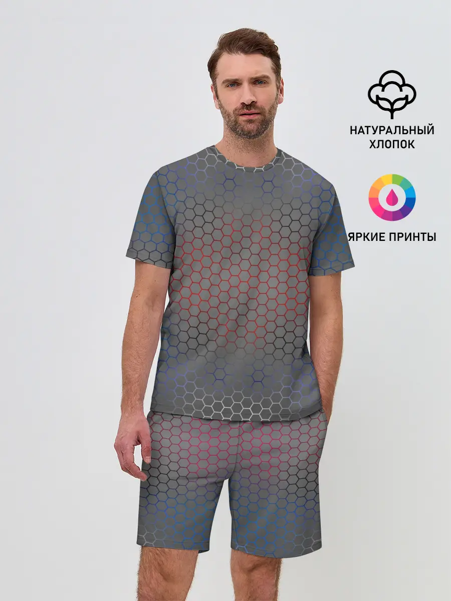 Мужской костюм с шортами / Кевлар Color Big