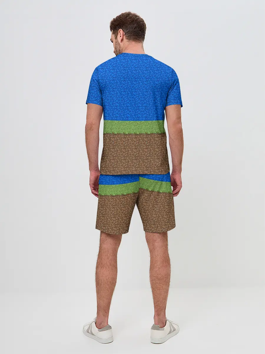 Мужской костюм с шортами / MINECRAFT