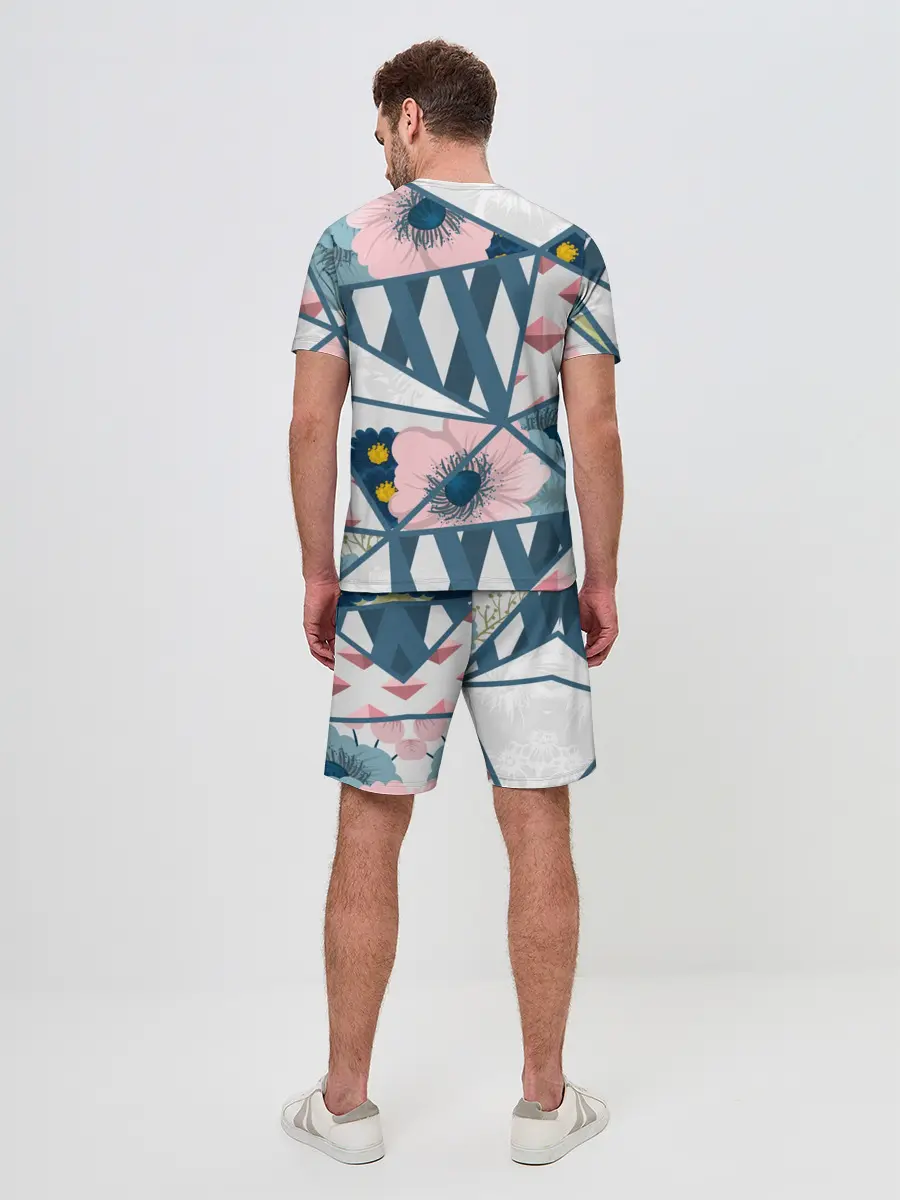 Мужской костюм с шортами / Геометрия цветов