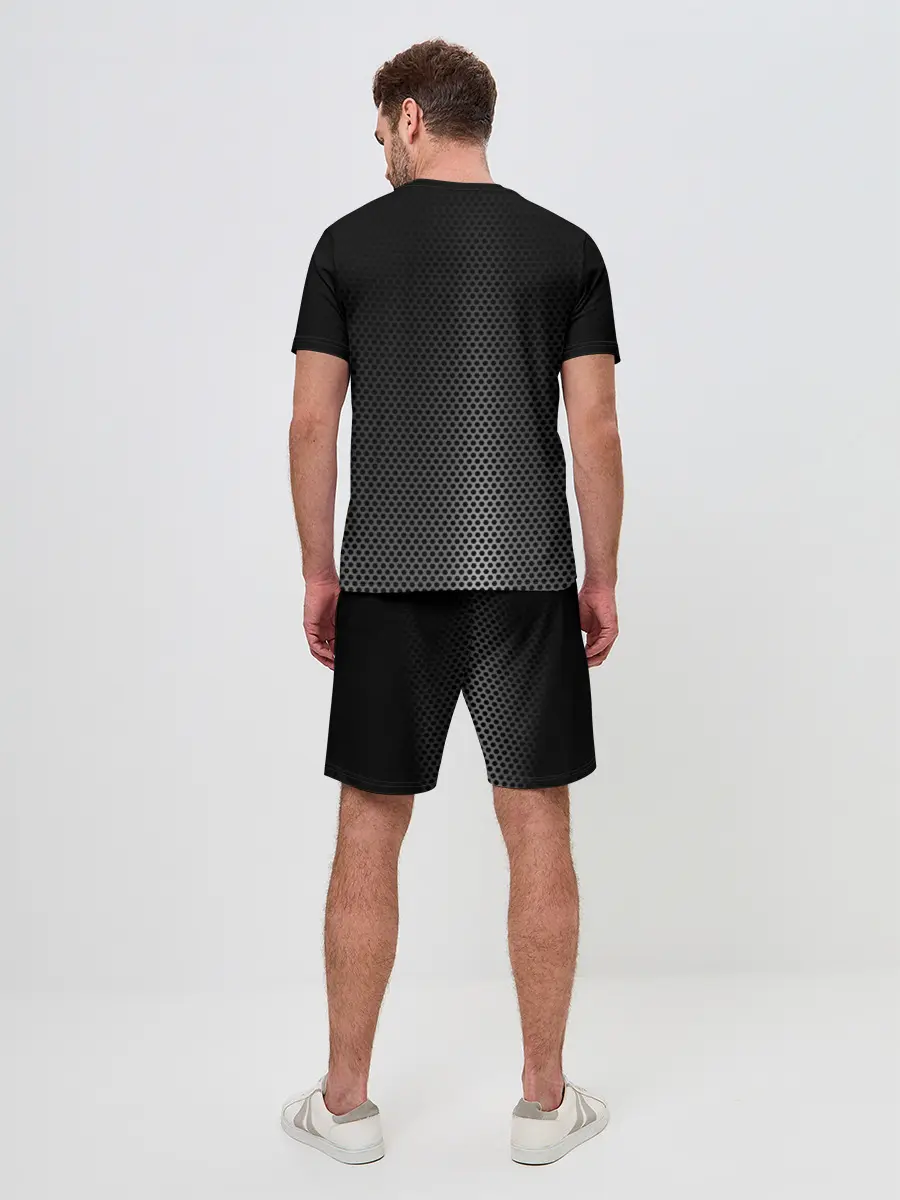 Мужской костюм с шортами / Стальная ткань