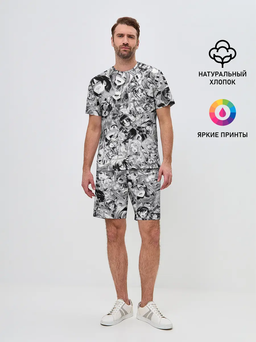 Мужской костюм с шортами / Manga ahegao