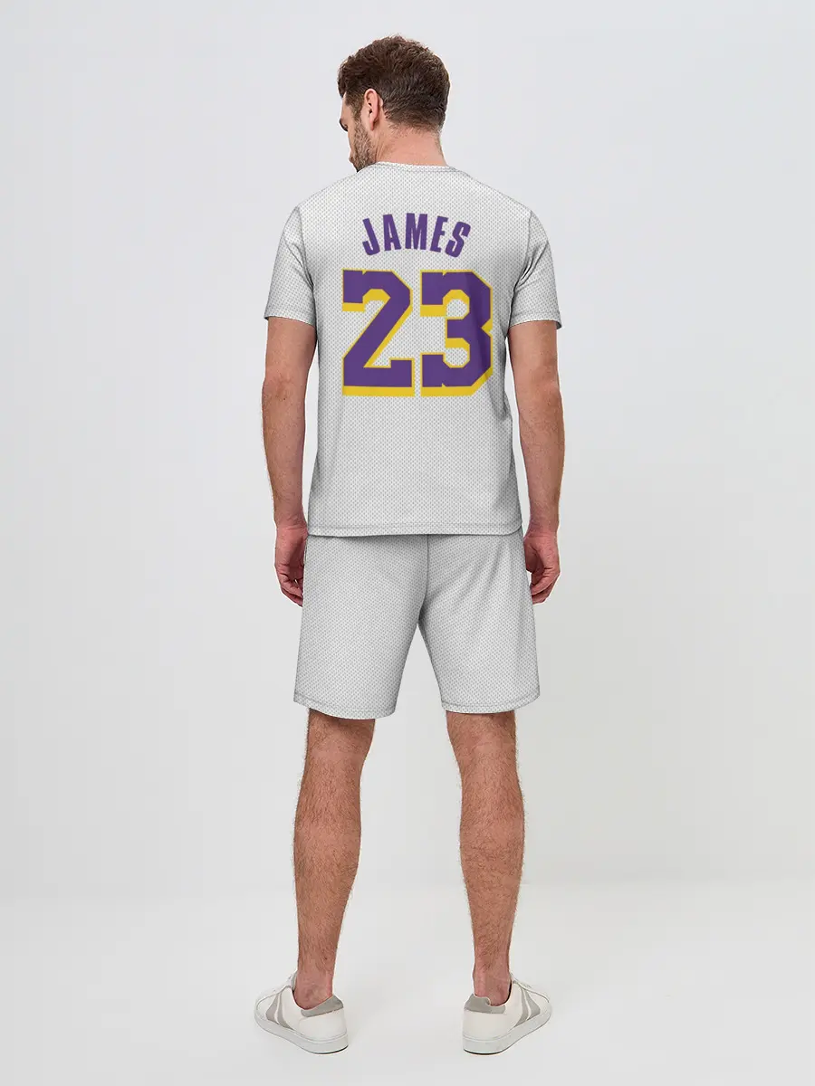 Мужской костюм с шортами / James 18-19 third LA Lakers