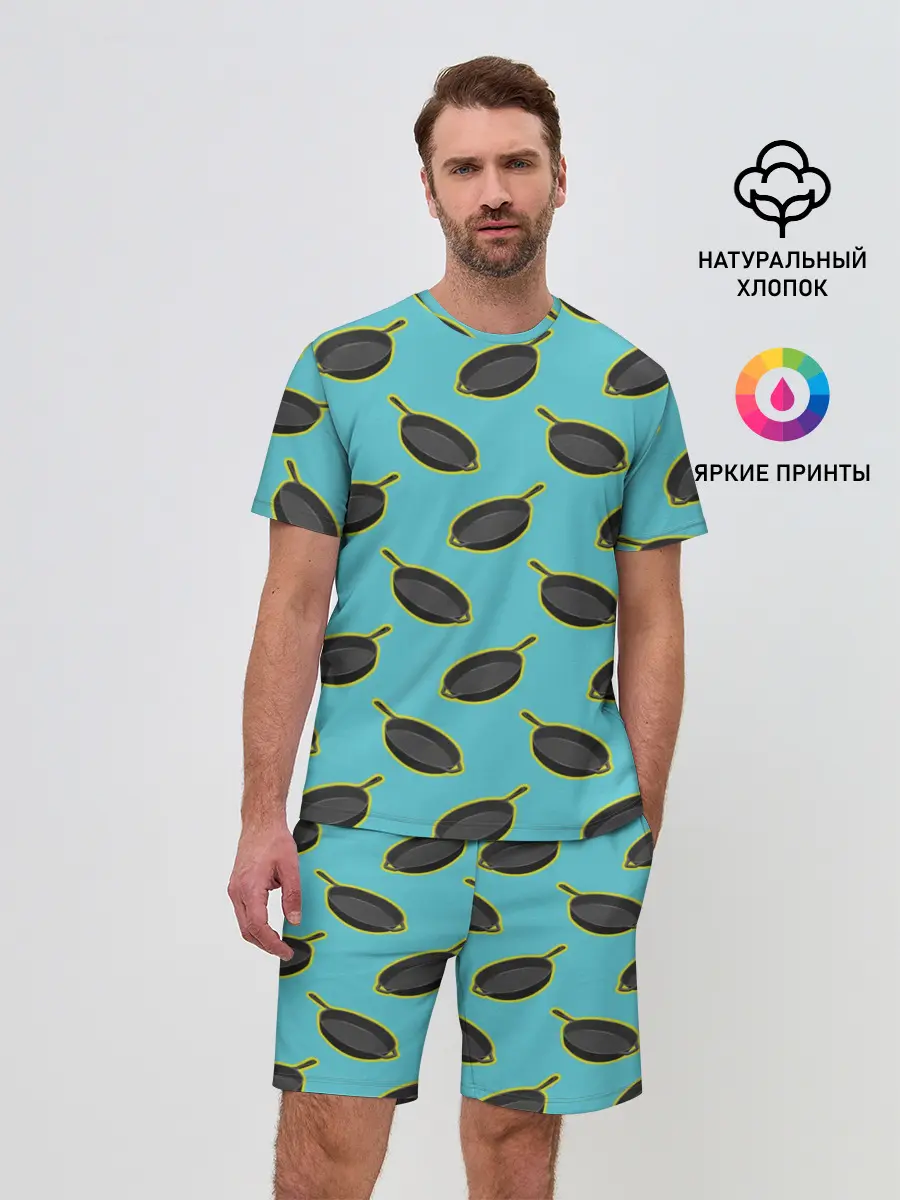 Мужской костюм с шортами / PUBG Сковородочки