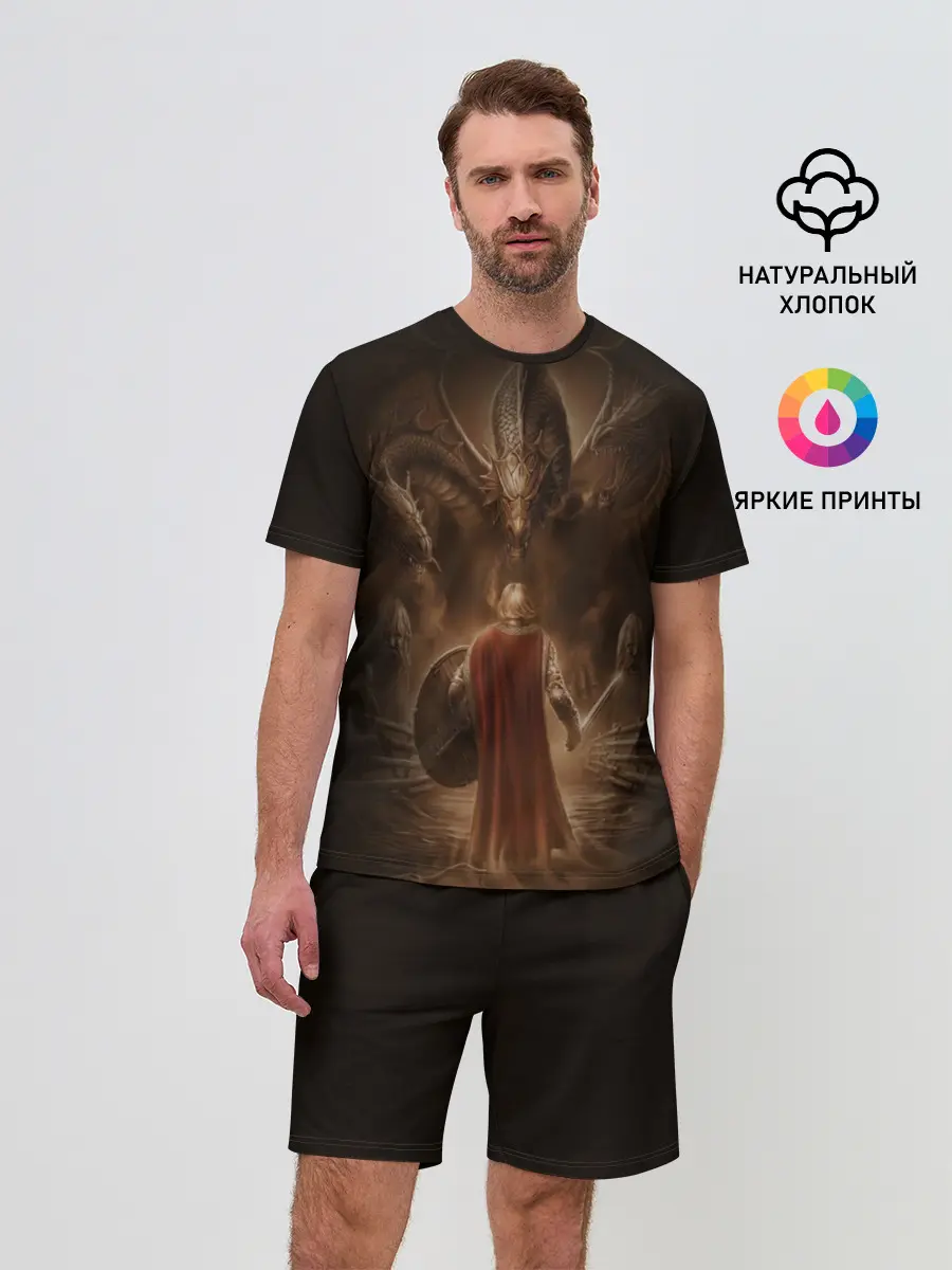 Мужской костюм с шортами / русь