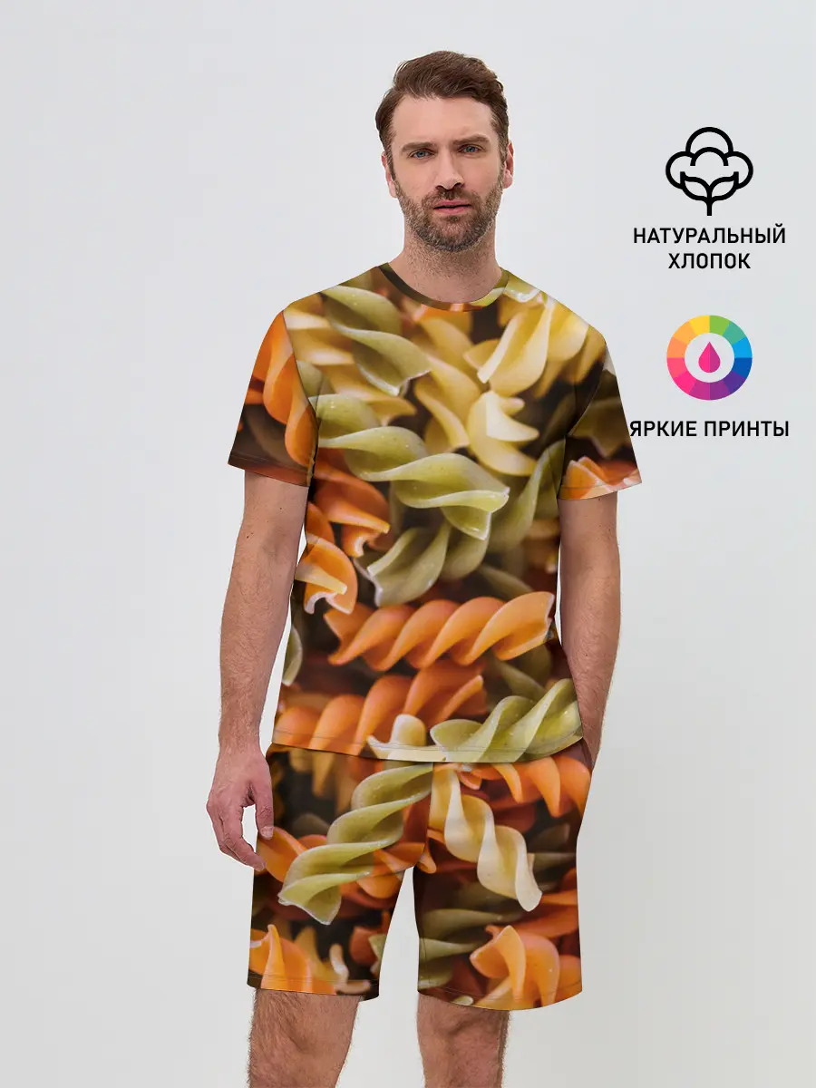 Мужской костюм с шортами / Макароны Спиральки