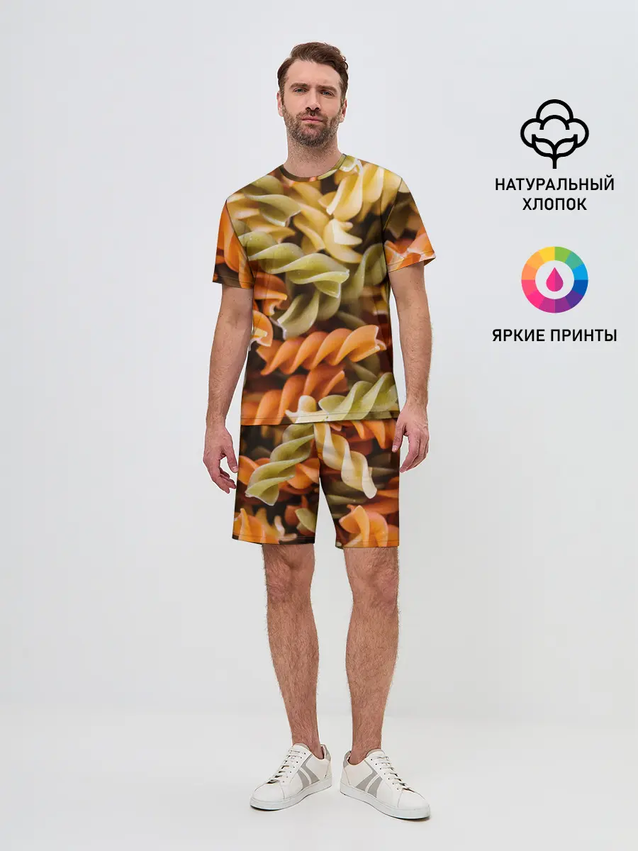 Мужской костюм с шортами / Макароны Спиральки