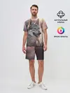 Мужской костюм с шортами / Волк
