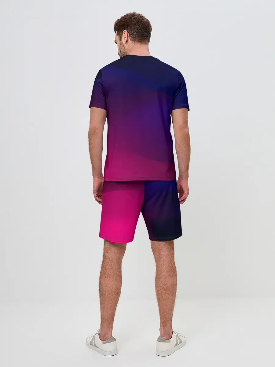 Мужской костюм с шортами / Abstract simple colors