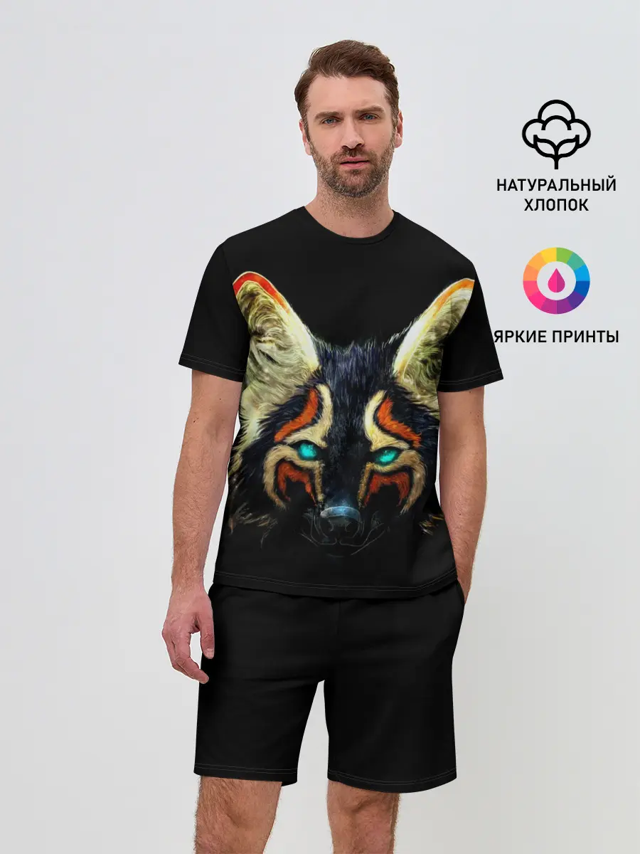 Мужской костюм с шортами / Рыжий лис