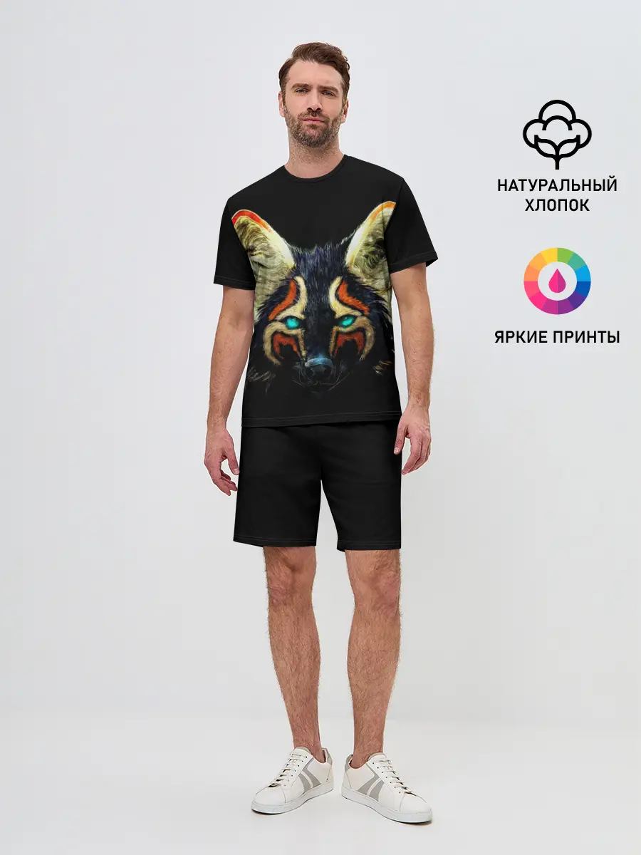 Мужской костюм с шортами / Рыжий лис