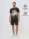 Мужской костюм с шортами / Голубоглазый волк