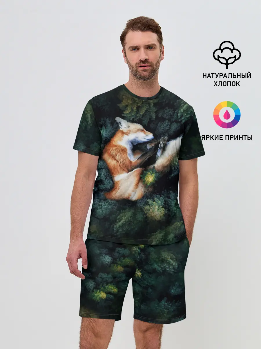 Мужской костюм с шортами / Лисичка в Лесу