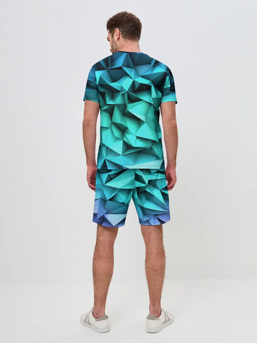 Мужской костюм с шортами / abstraction geometry