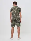 Мужской костюм с шортами / Камуфляж с ленивцами