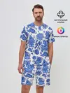 Мужской костюм с шортами / Сибирская гжель