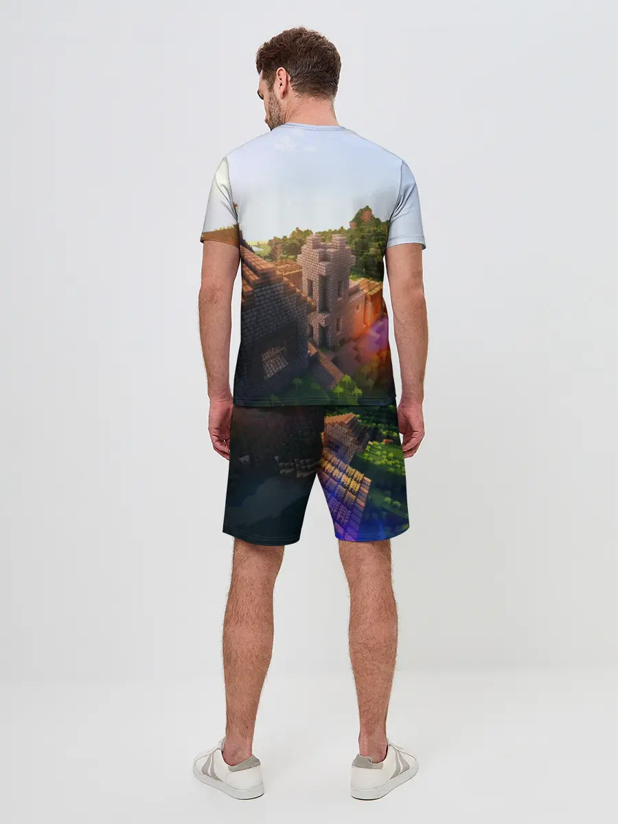 Мужской костюм с шортами / Minecraft