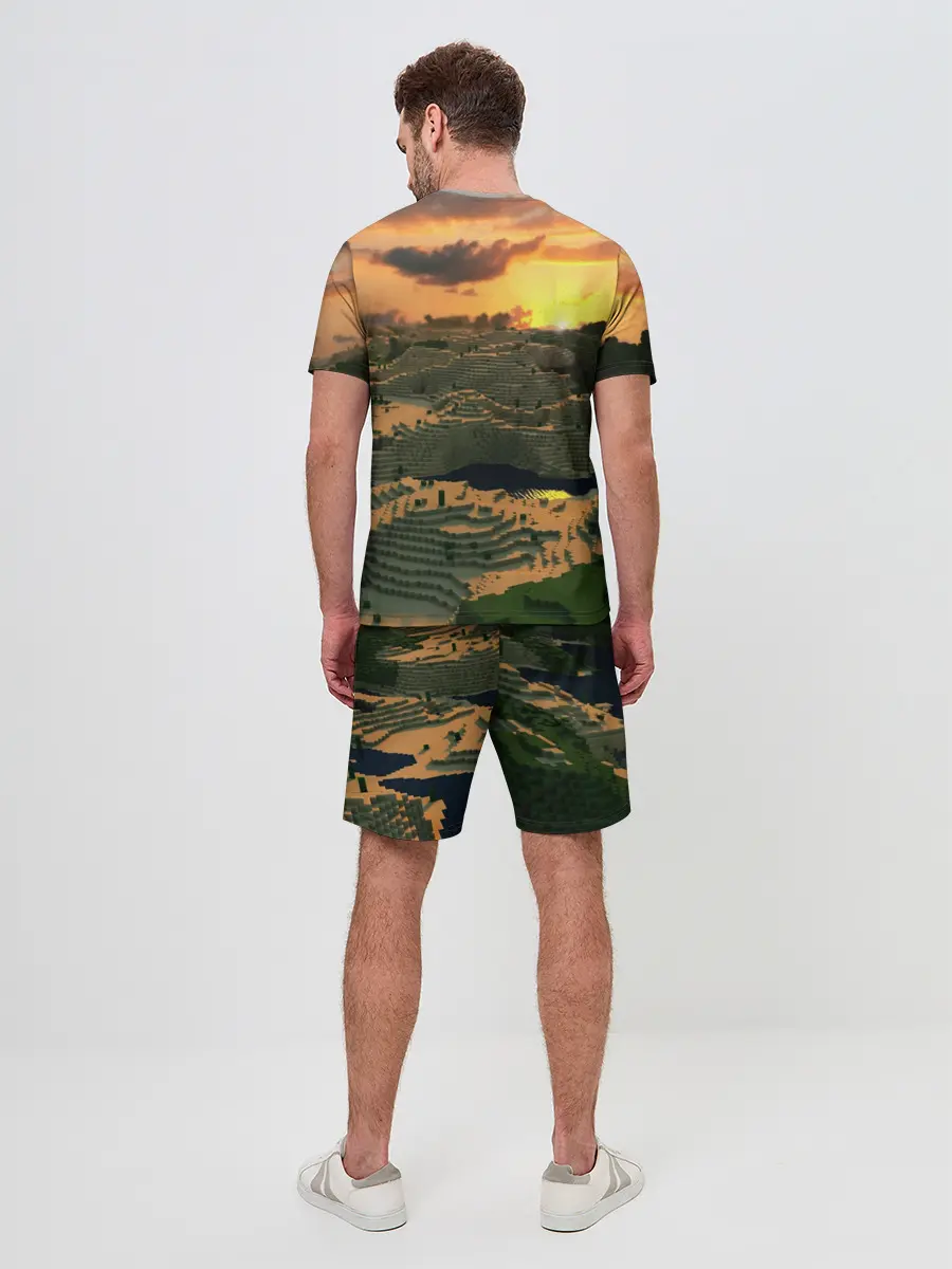 Мужской костюм с шортами / MINECRAFT