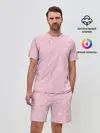 Мужской костюм с шортами / Lil Peep pink pattern