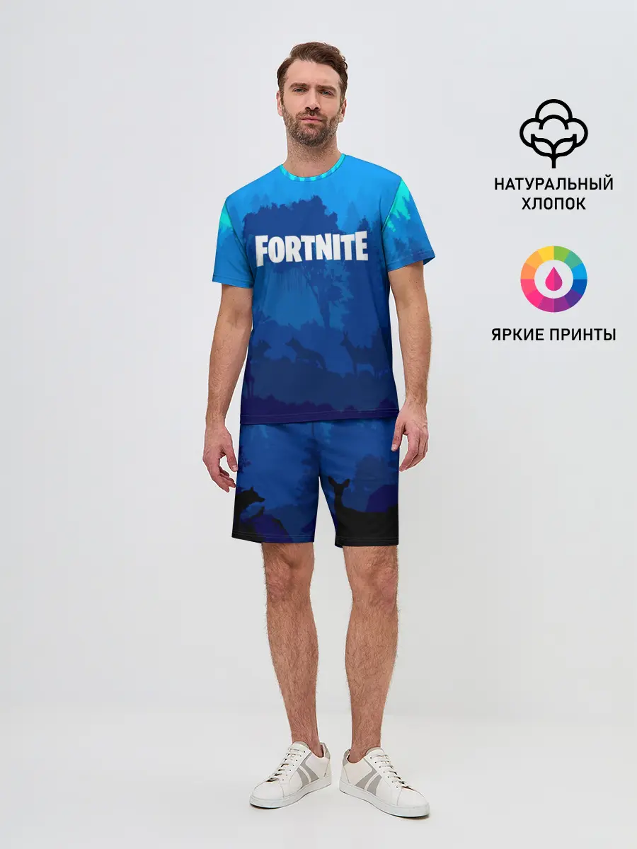 Мужской костюм с шортами / Fortnite