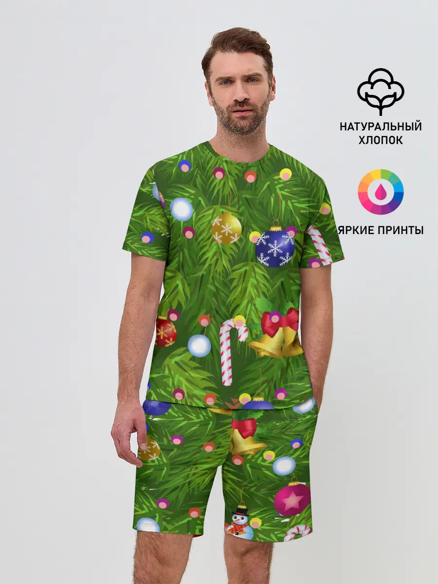 Мужской костюм с шортами / Ёлка новогодняя