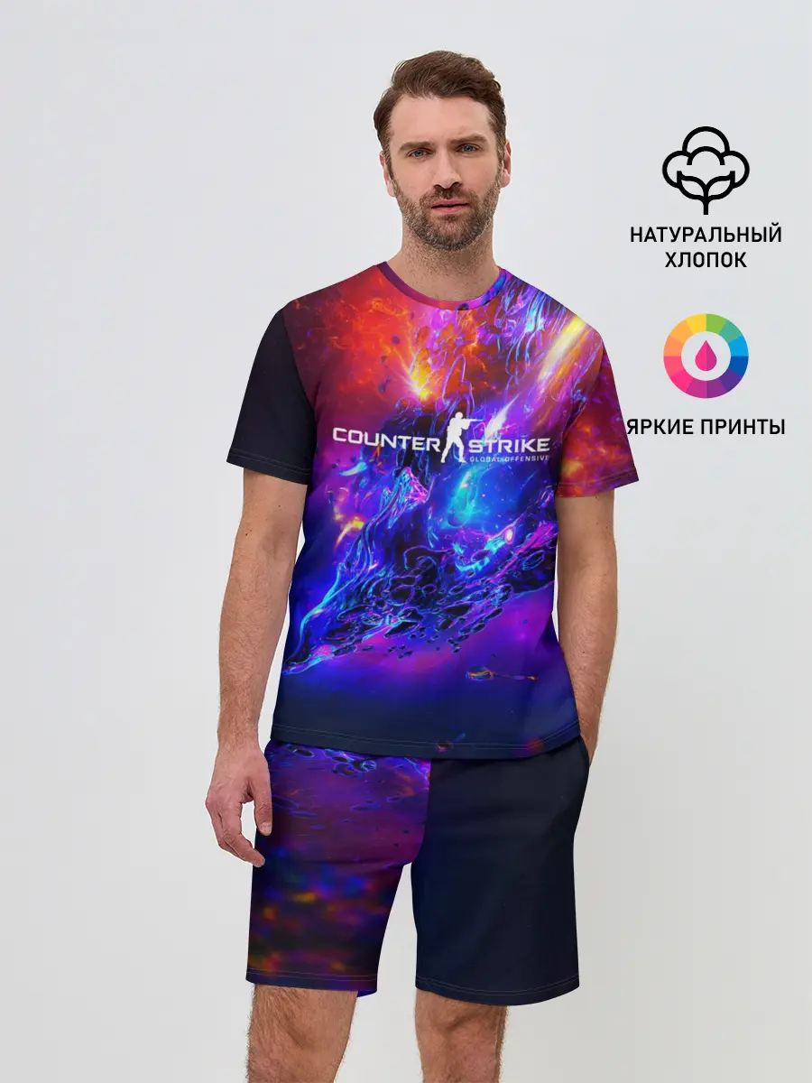 Мужской костюм с шортами / cs go:Revenge of the Beasts