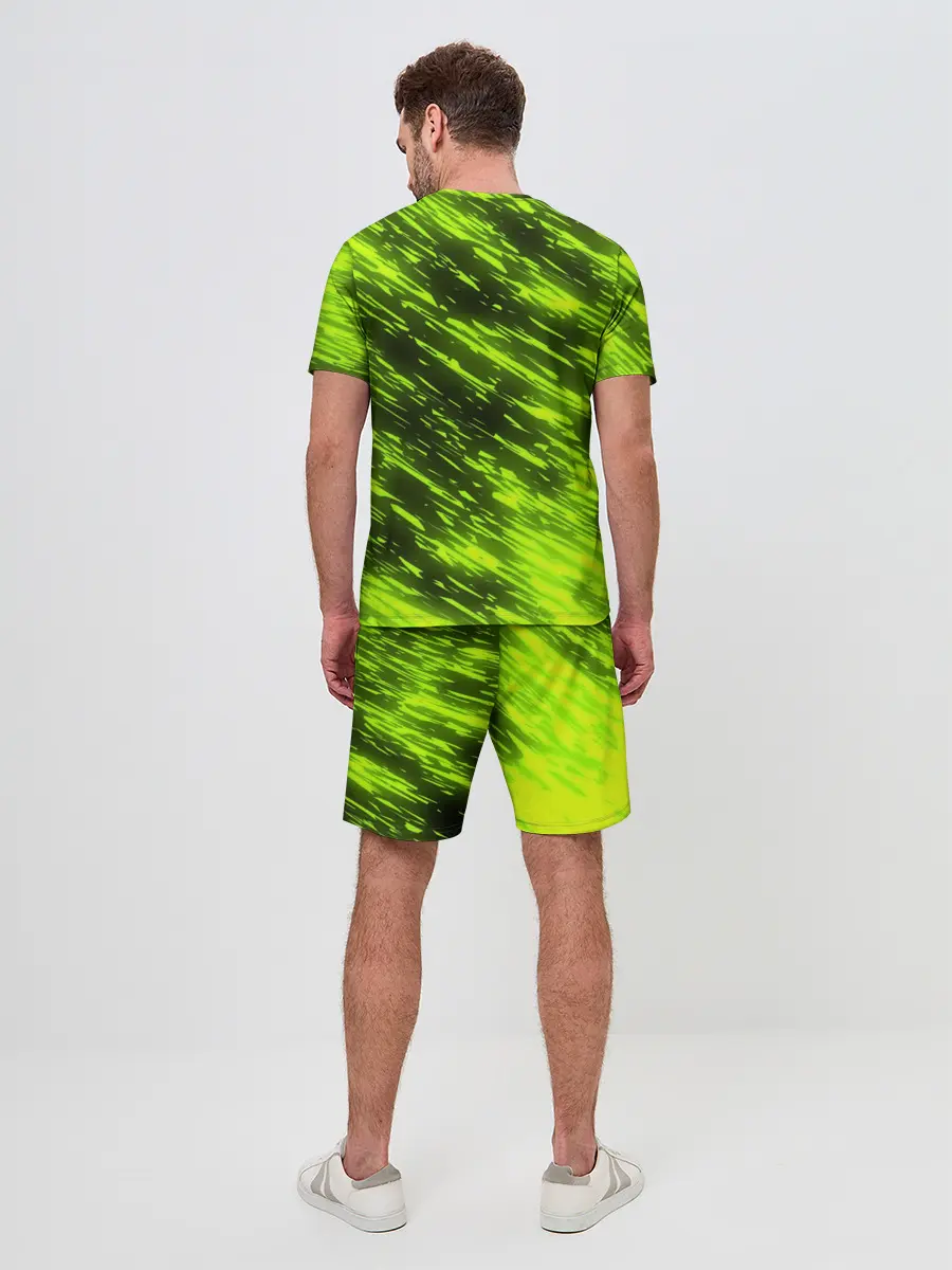Мужской костюм с шортами / ЗЕЛЕНЫЙ ОГОНЬ