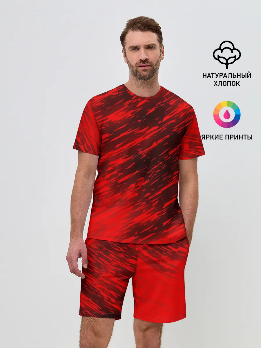 Мужской костюм с шортами / RED FIRE STORM
