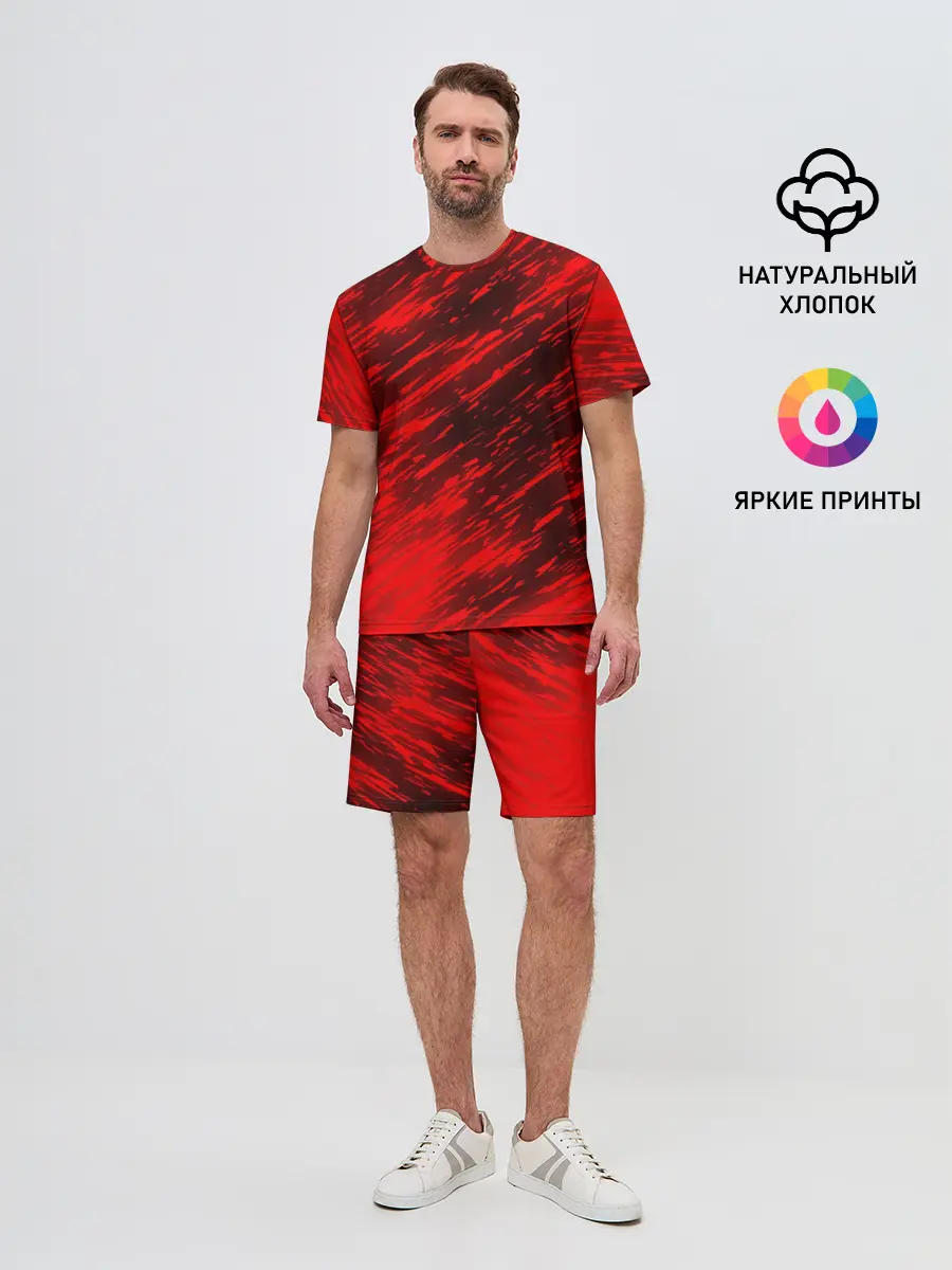 Мужской костюм с шортами / RED FIRE STORM
