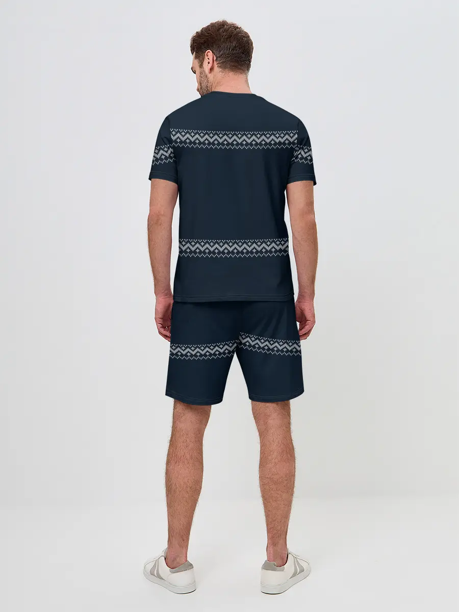 Мужской костюм с шортами / Гринч Вязаный