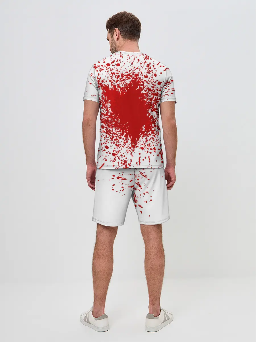 Мужской костюм с шортами / Goblin Slayer blood spots