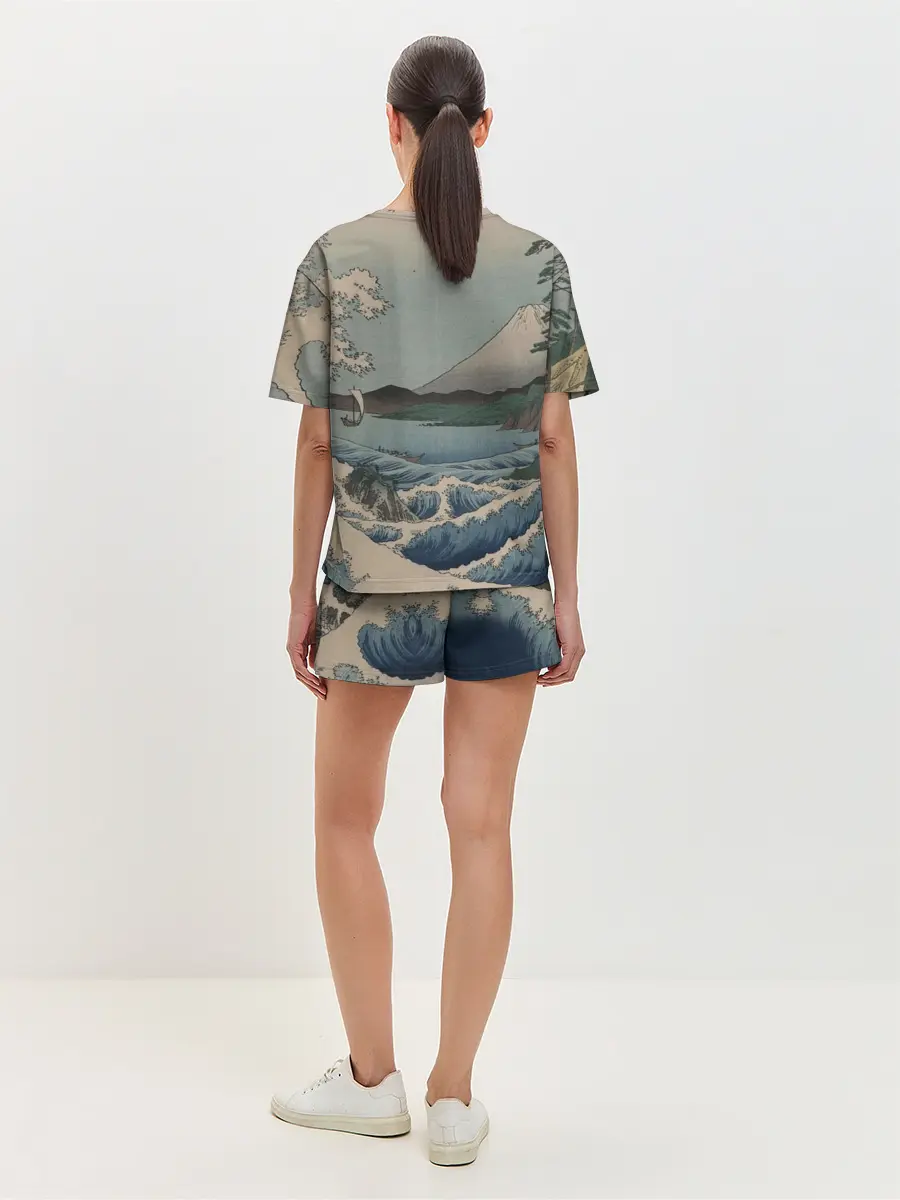 Женская пижама с шортами / Утагава Хиросигэ