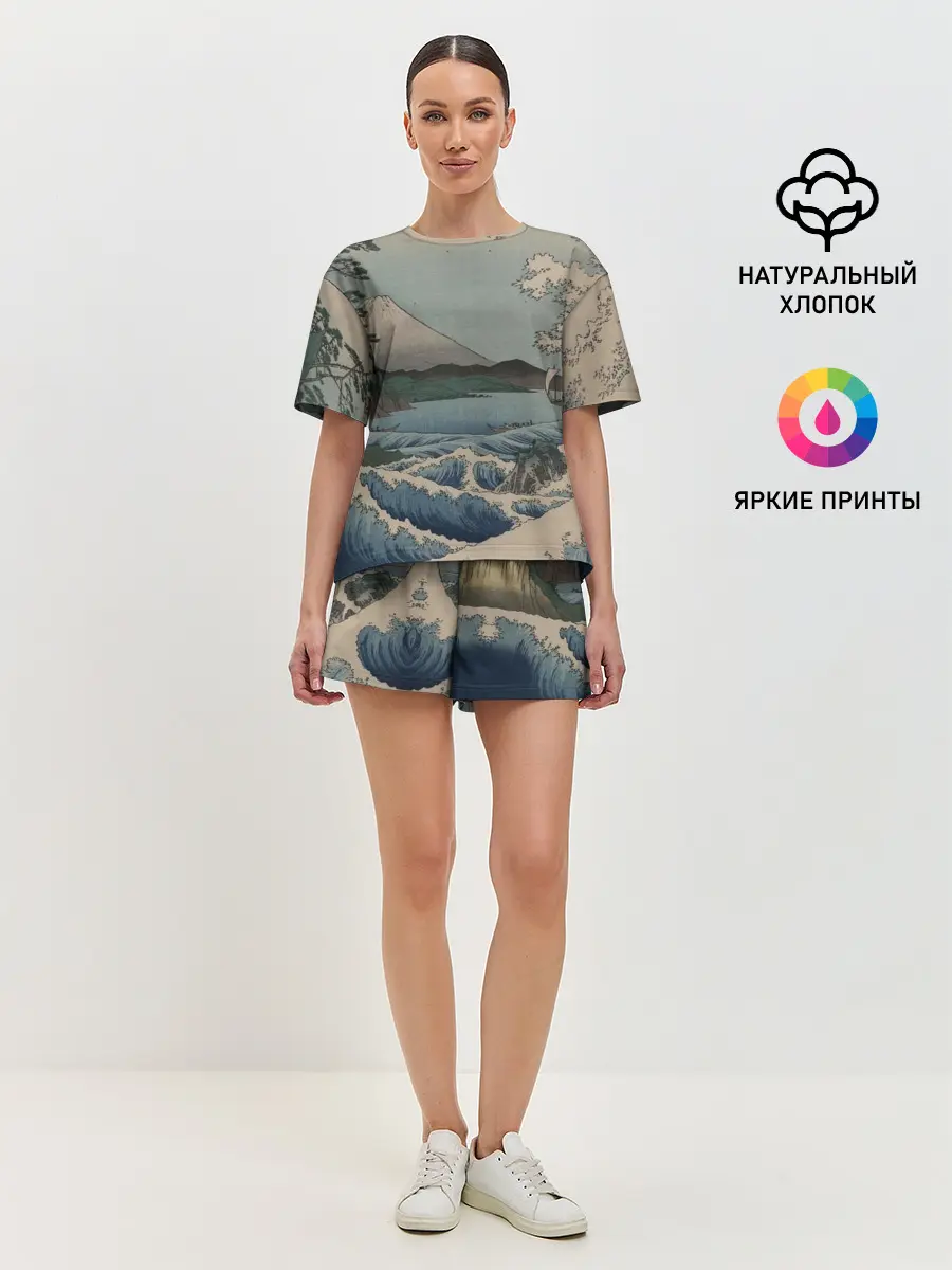 Женская пижама с шортами / Утагава Хиросигэ