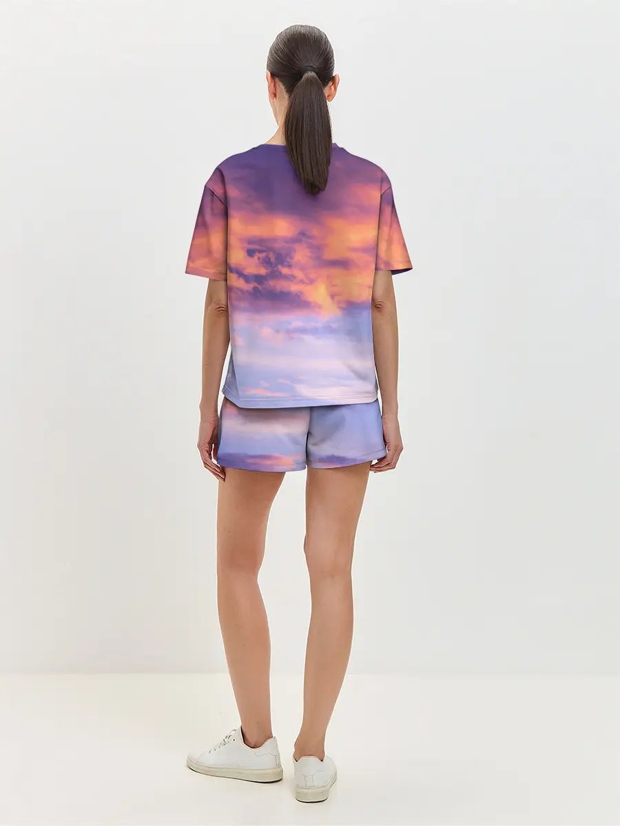 Женская пижама с шортами / В небе