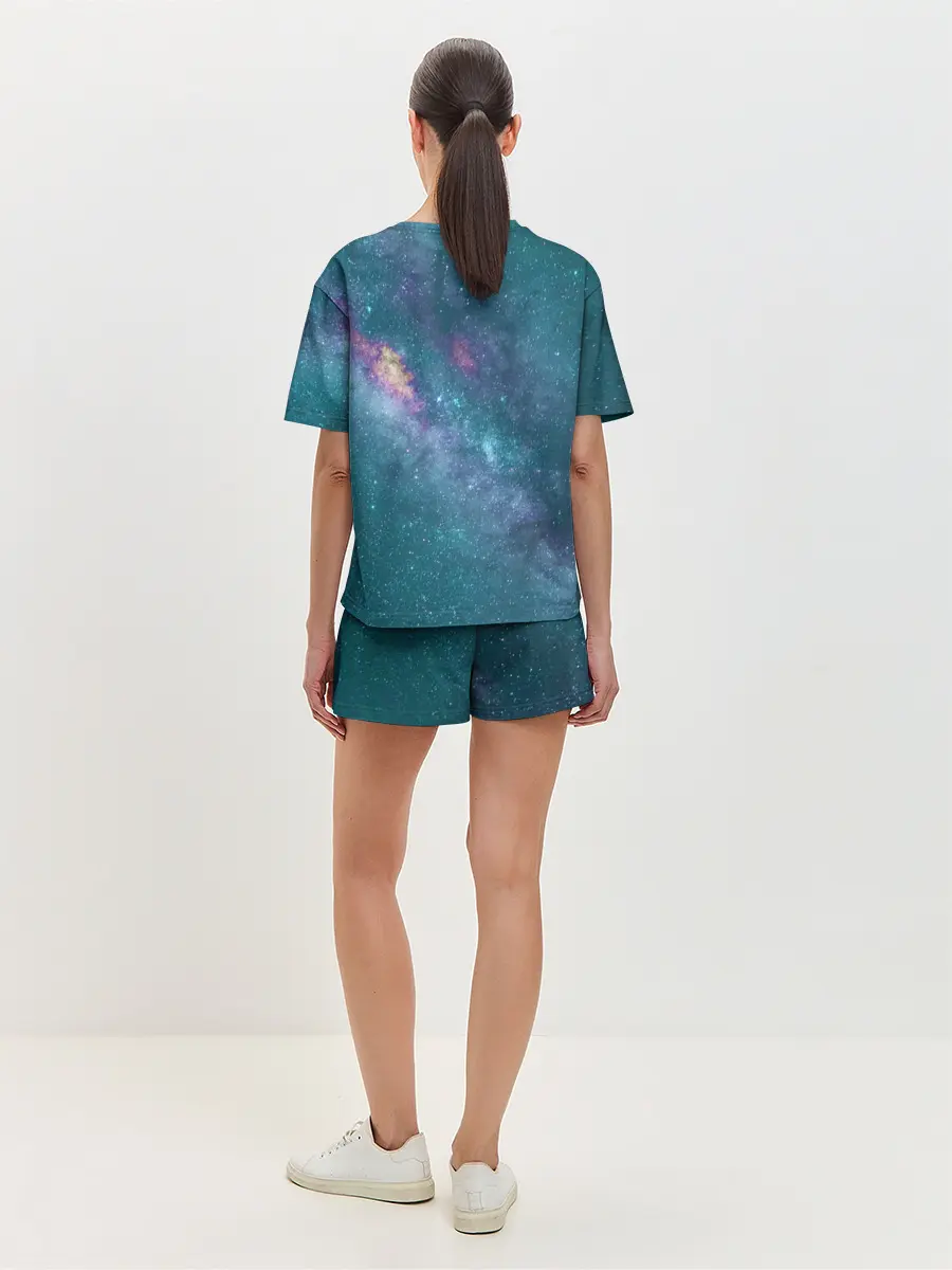 Женская пижама с шортами / Млечный путь