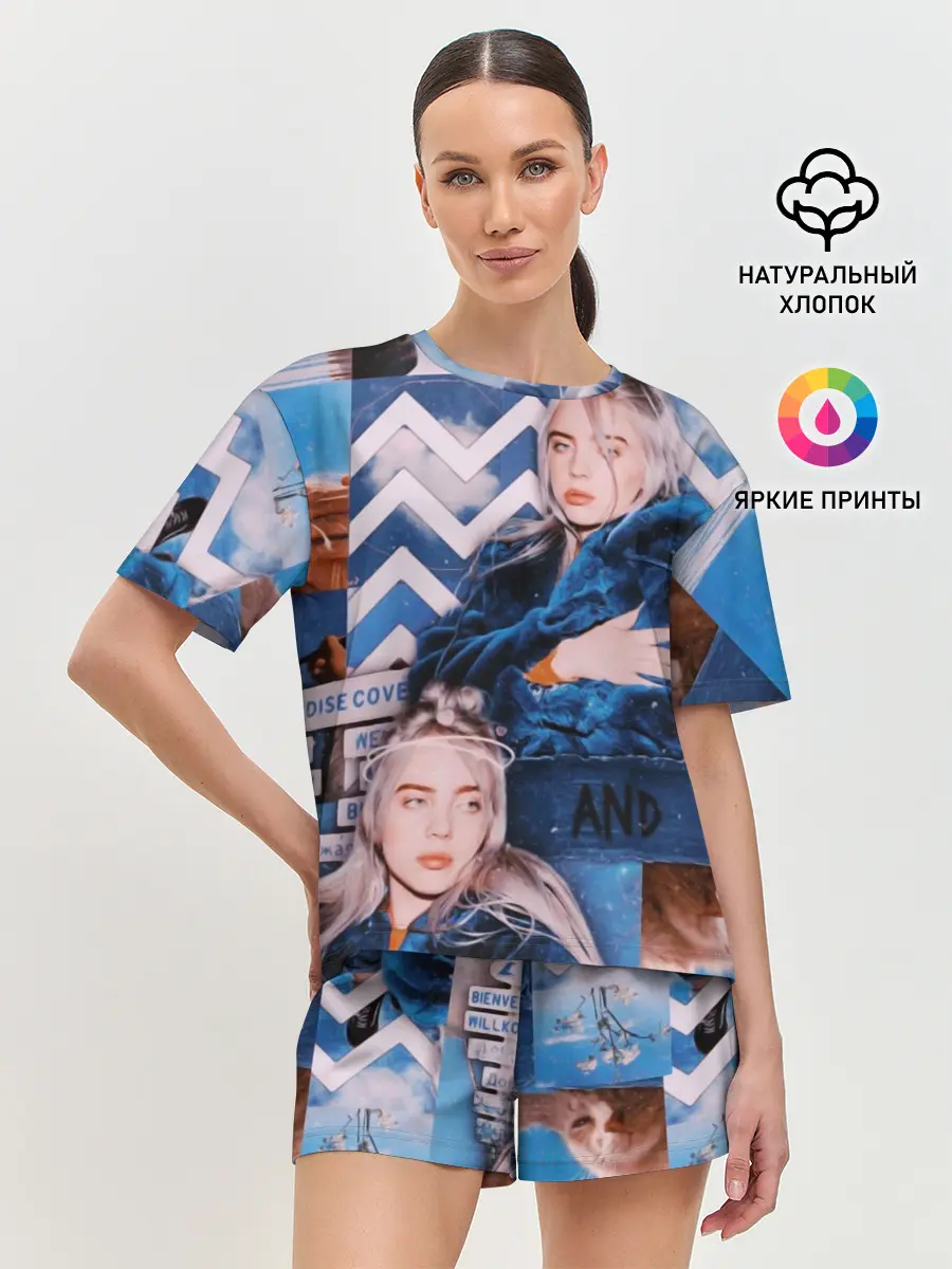 Женская пижама с шортами / Billie Eilish