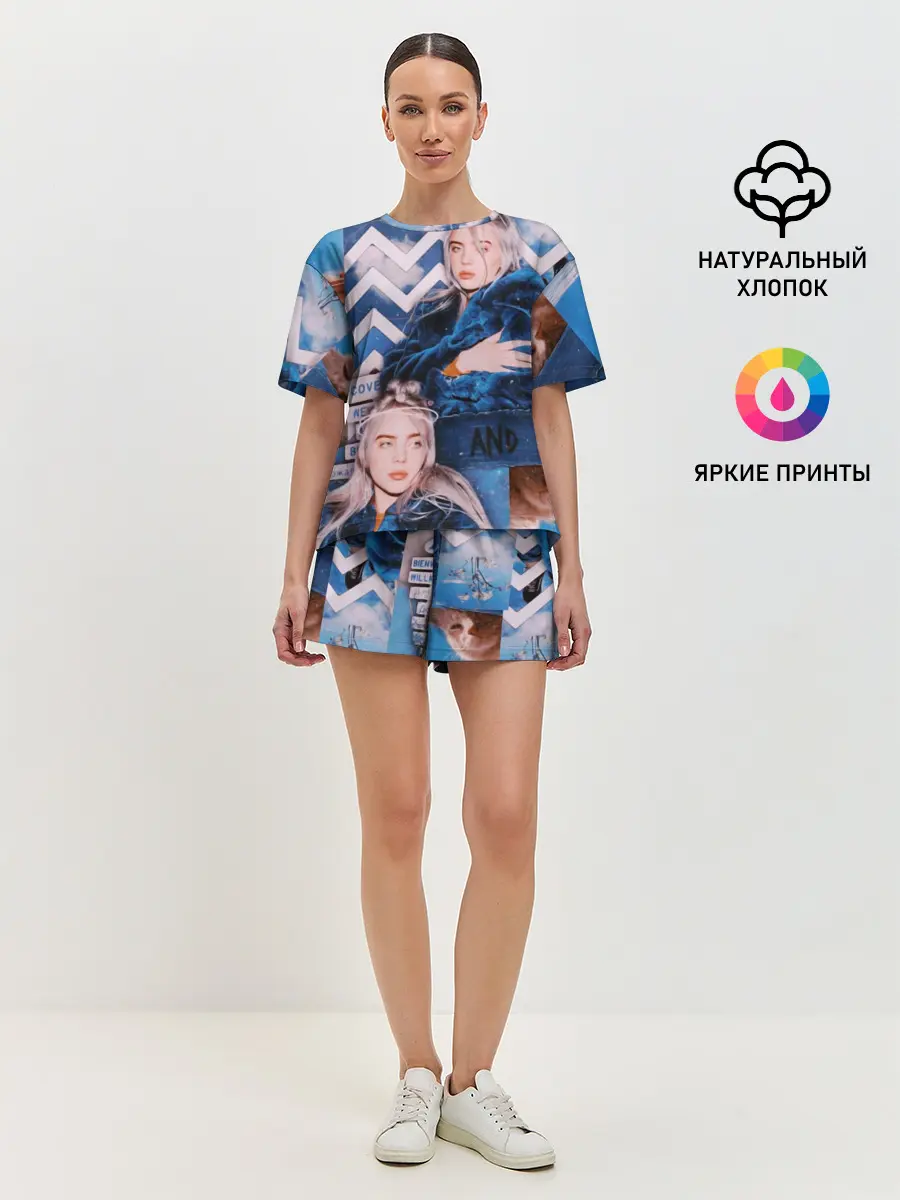 Женская пижама с шортами / Billie Eilish