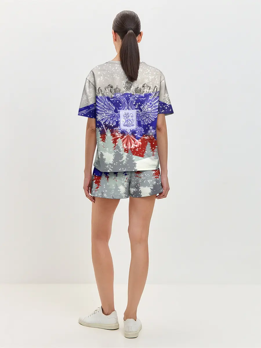 Женская пижама с шортами / Сборная России