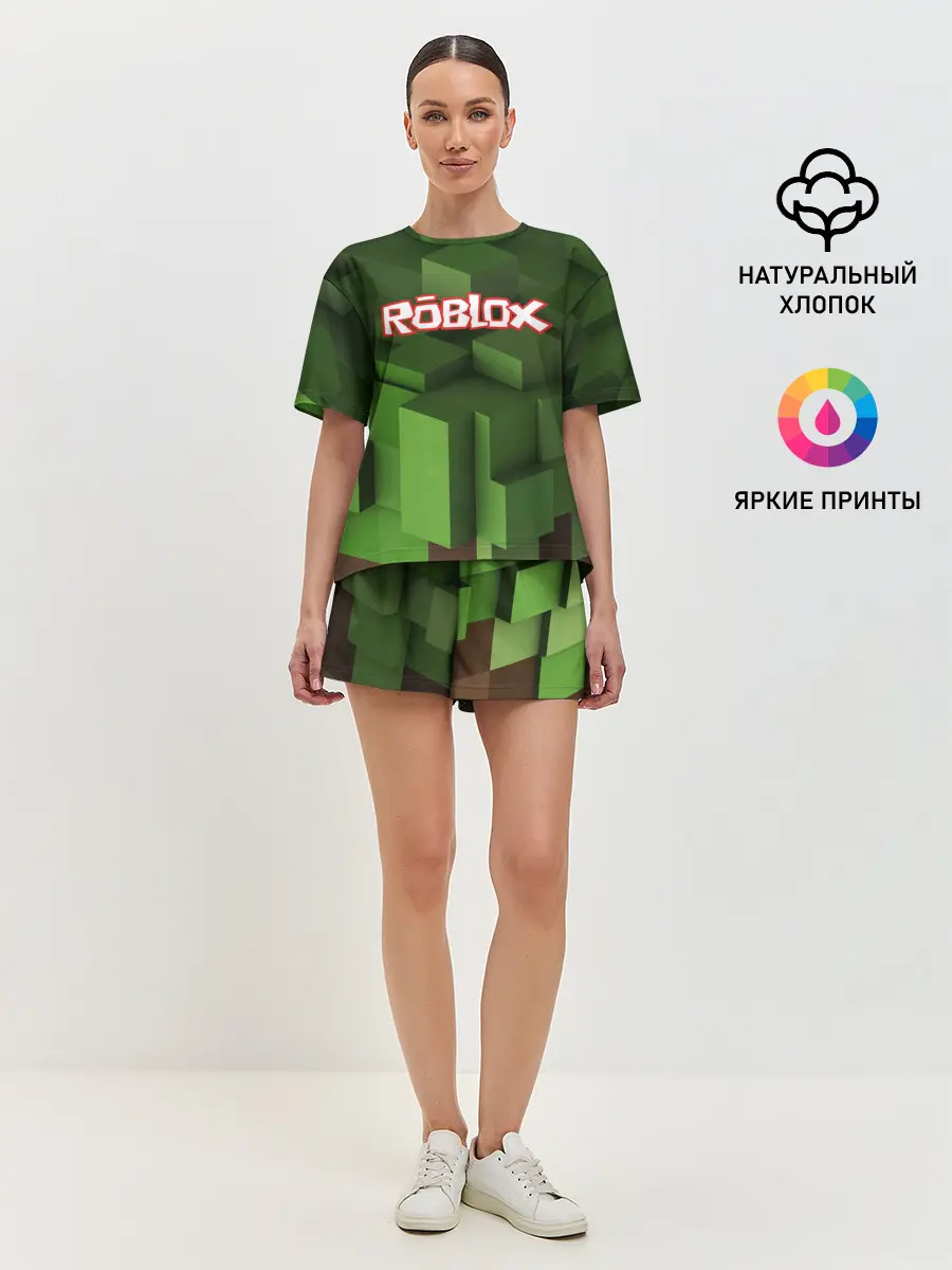 Женская пижама с шортами / Roblox