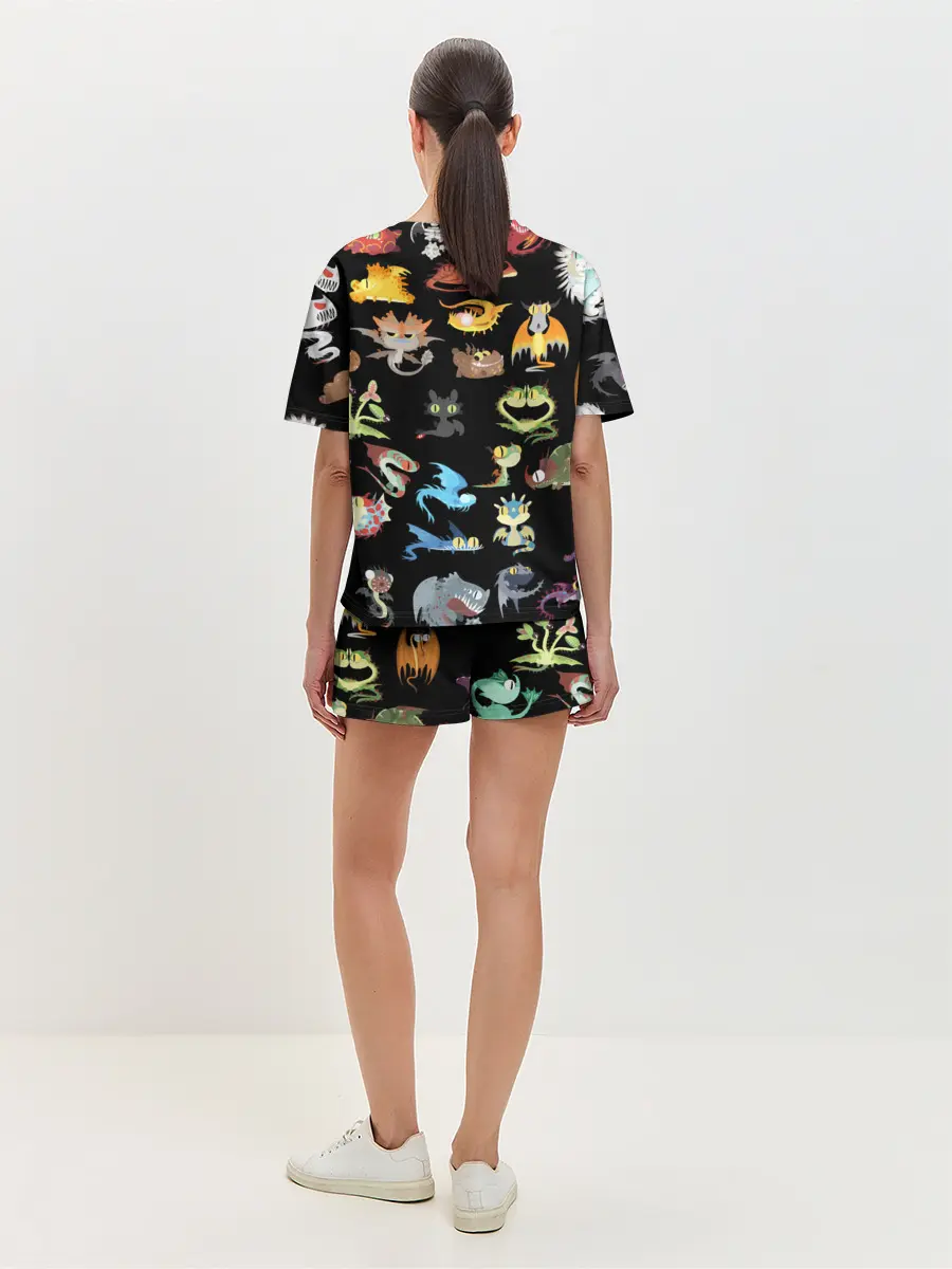 Женская пижама с шортами / How to Train Your Dragon