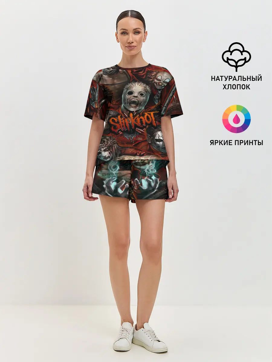 Женская пижама с шортами / Slipknot