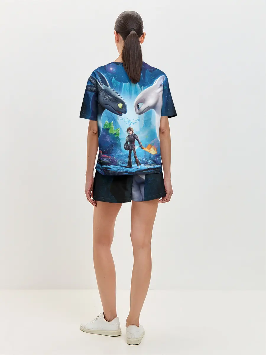 Женская пижама с шортами / Как приручить дракона 3