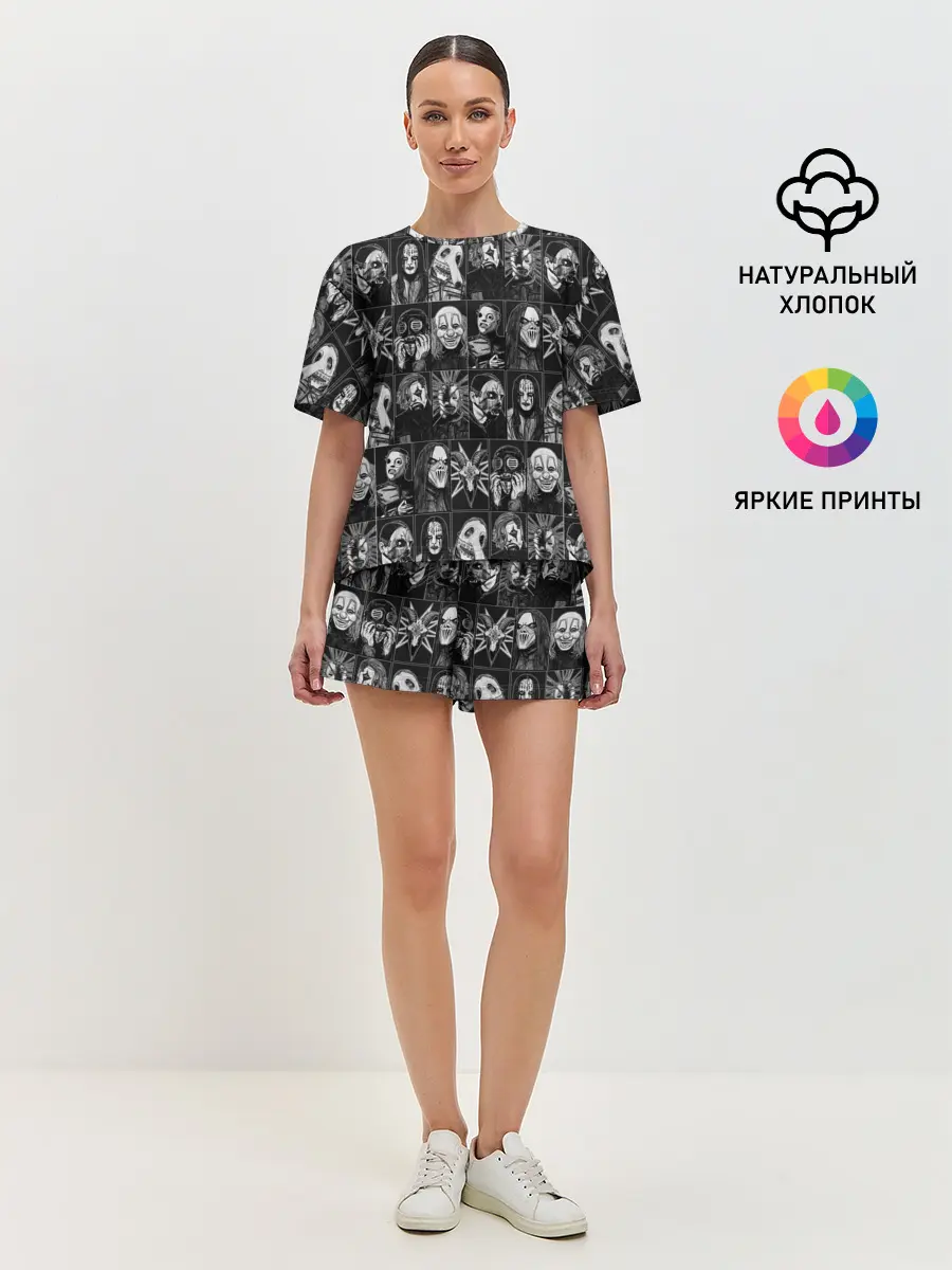 Женская пижама с шортами / Slipknot