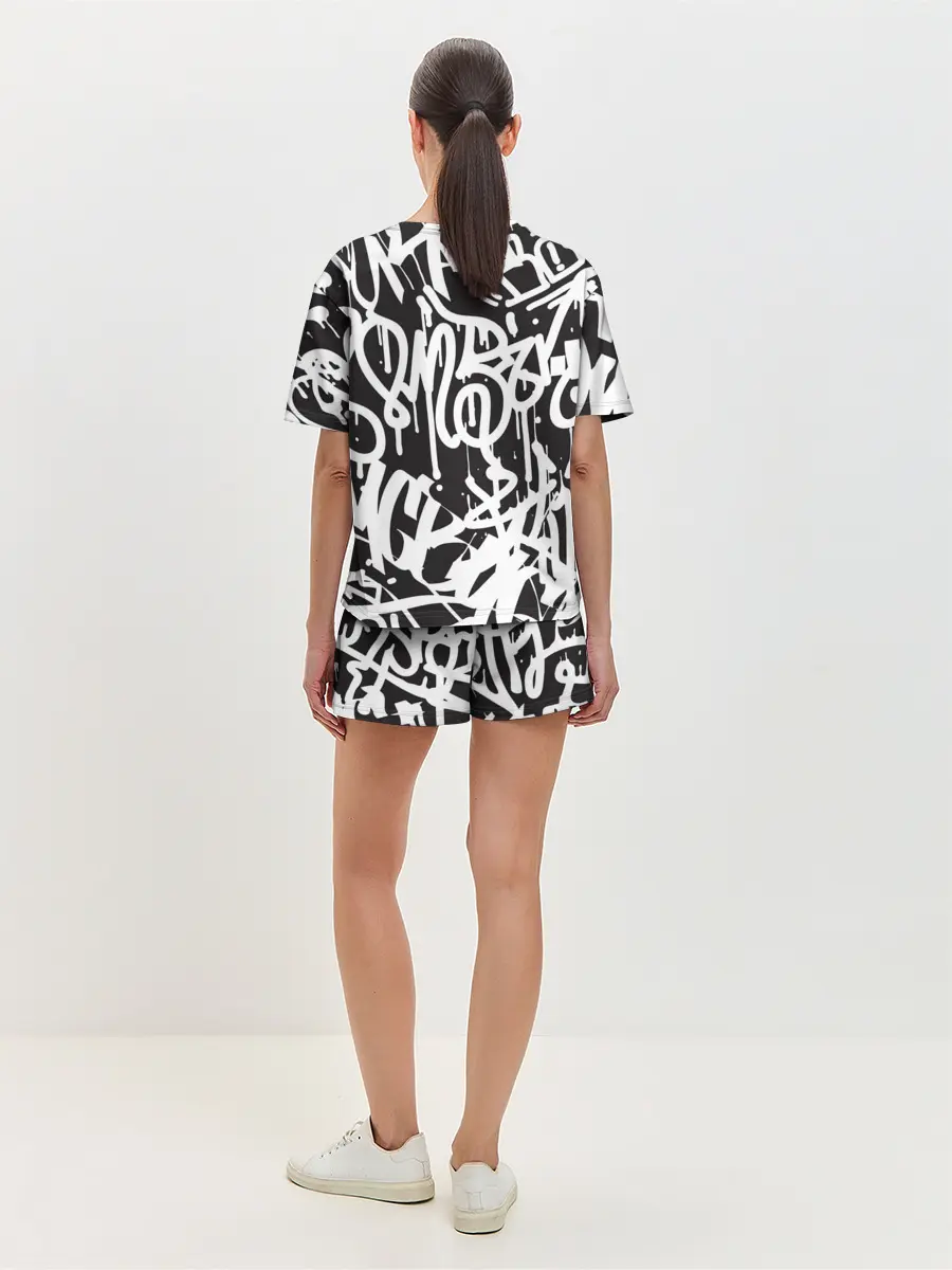 Женская пижама с шортами / Граффити среди нас
