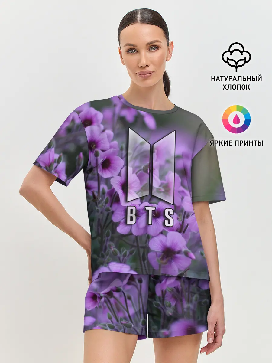 Женская пижама с шортами / BTS