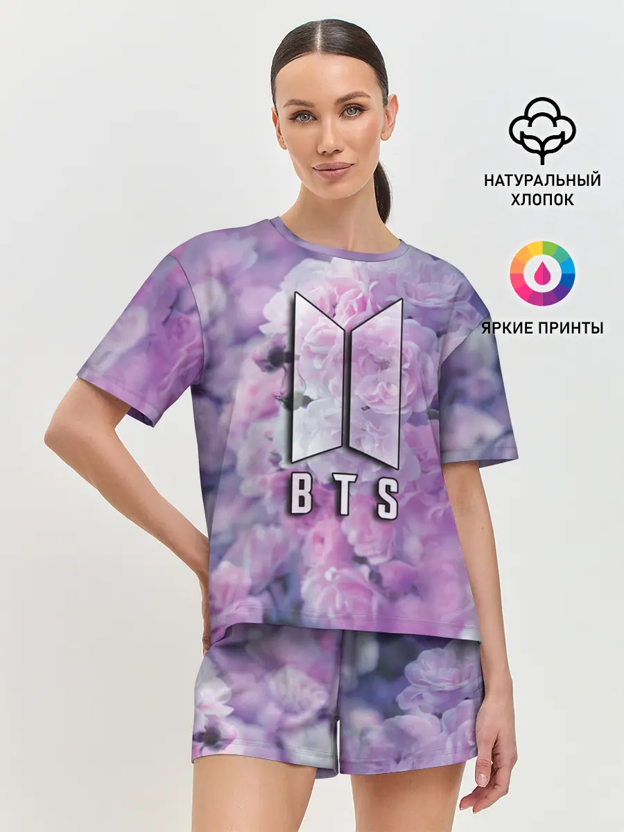 Женская пижама с шортами / BTS